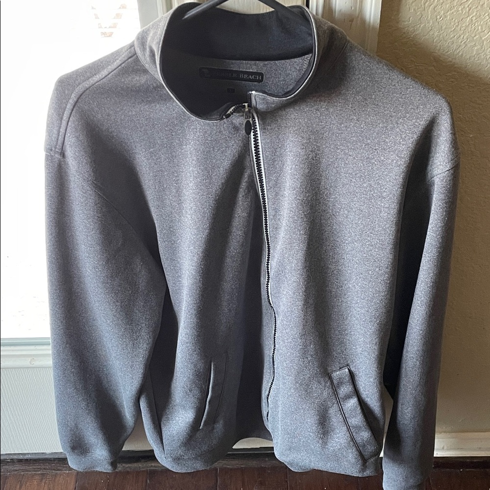 Pebble Beach Men's Large Gray Sweater